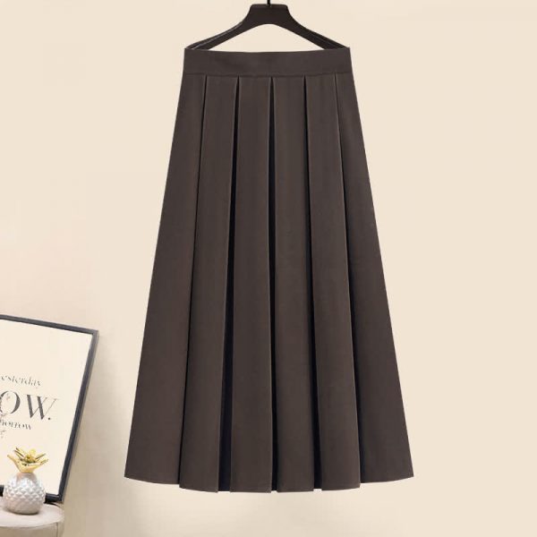 V-neck Cardigan Sweater Bow Tie Shirt Pleated Skirt Three Pieces Set - Modakawa modakawa